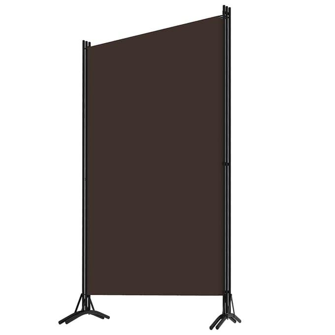 vidaXL - Kamerscherm - met - 3 - panelen - 260x180 - cm - bruin