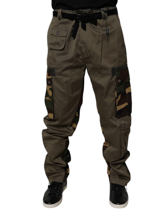 Cargo Broek met Camouflage Detail