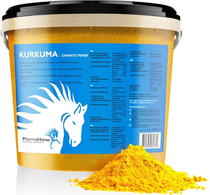 Kurkuma paard 3000 gram