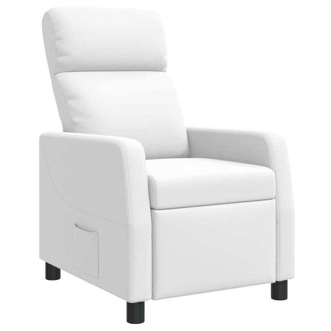 vidaXL - Recliner - Wit - Kunstleer
