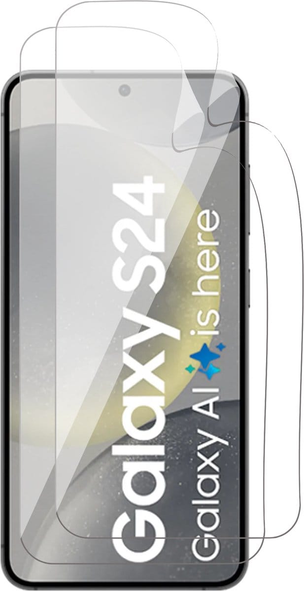 Screenprotector geschikt voor Samsung Galaxy S24 - 2x FlexGuard Screen Protector