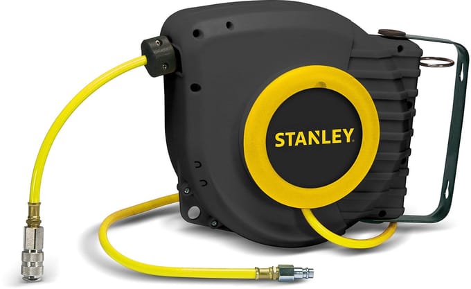 Stanley Perslucht Luchtslanghaspel - Muurmontage - 9m