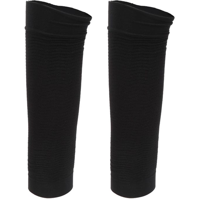 3 Paar Slanke Arm Kuit Verdunnende Elastische Drukhoes Armband Beschermingsuitrusting Zwart black