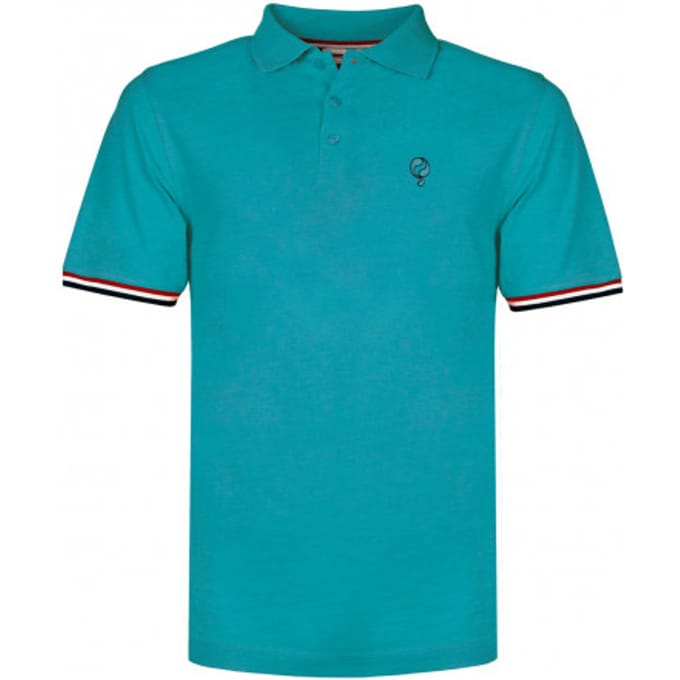 Q1905 Polo shirt bloemendaal aqua