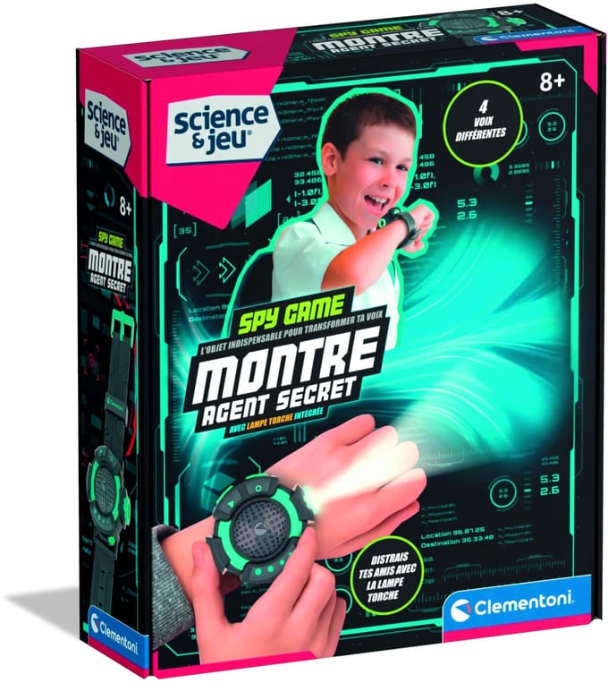 CLEMENTONI - Montre agent secret blue