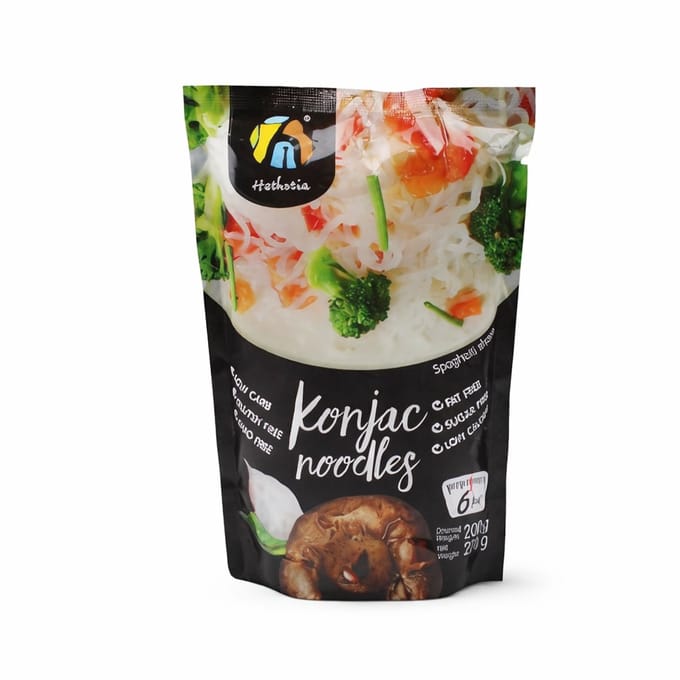 Hethstia | Keto | Konjac Noedels Spaghetti | 3-Pack | Pasta | Koolhydraatarm | Glutenvrij