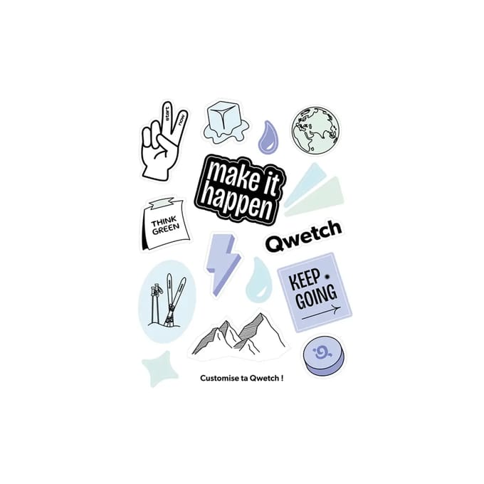 Beperkte editie stickers Qwetch