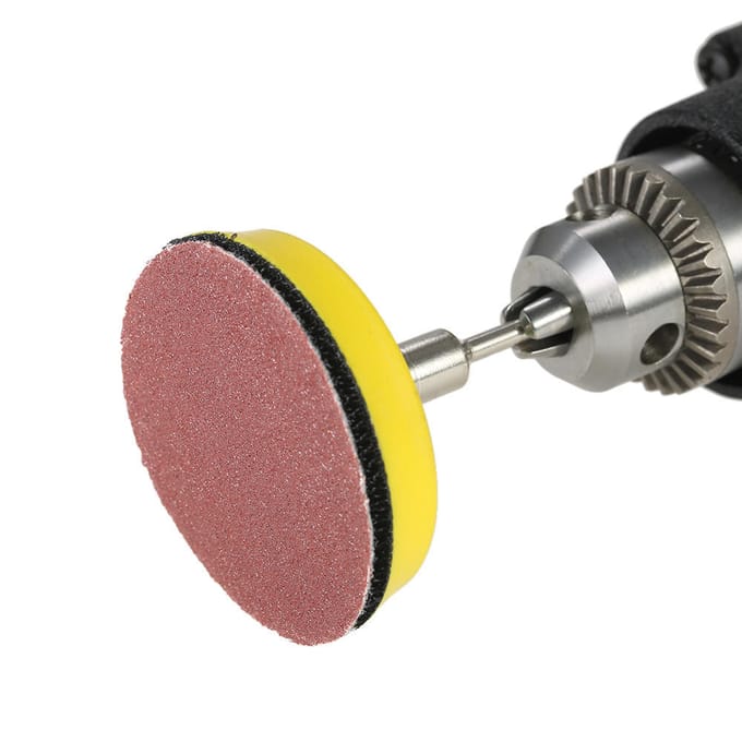 60PCS 50mm 2  schuurschijf schuurpapier 100-2000 korrel met 2inch schuurpolijstpadplaat