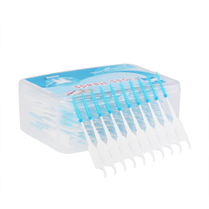 Interdentale borstel (200 stks/doos Zachte Siliconen Mondverzorging) white