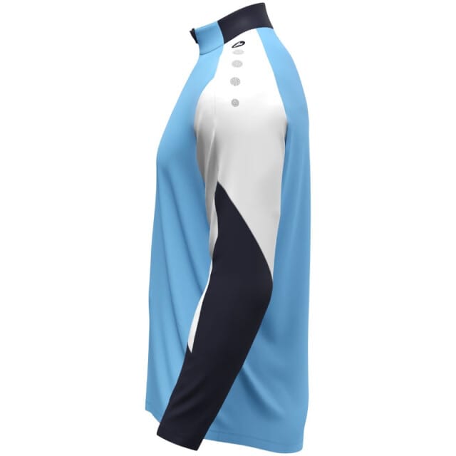 Jako Dynamic Ziptop Kinderen - Hemelsblauw / Wit / Marine | Maat: 128