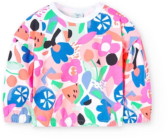 Boboli 218001 Sweatshirt Veelkleurig 9 Months Meisje