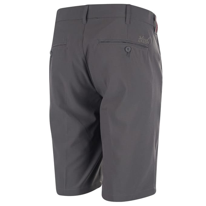 Island Green Heren Stretch Gripped Golf Shorts (Houtskool)