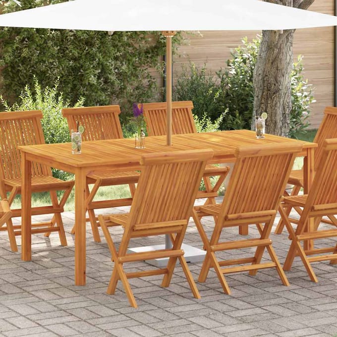 vidaXL - Tuintafel - 180x90x75 - cm - massief - acaciahout