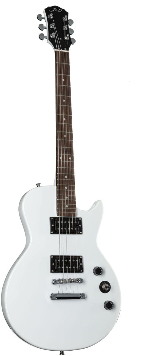J & D L80 II White - Single-cut elektrische gitaar