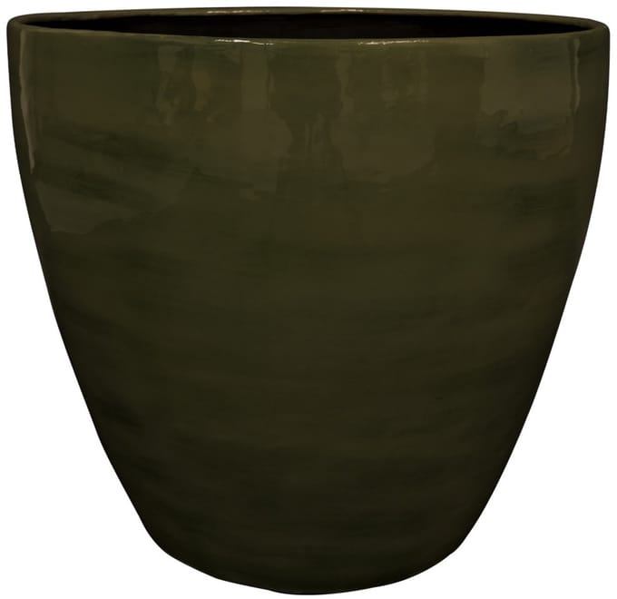 Ter Steege - Bloempot - Metaal - Moss Green - D 39 cm H 34 cm - Opening 35 cm
