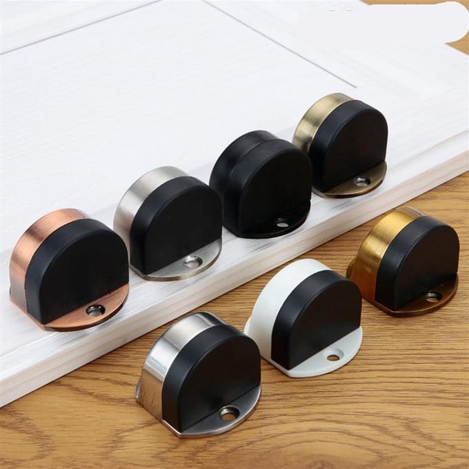 Deurstop - Deurhouder - Bescherming meubels - Zonder boren - 42 mm - Wit
