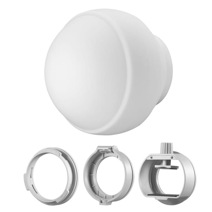 Godox ML-CD15 diffuserdomeset met 3 adapters voor fotografie, lichtflitsstudiofotografie wit