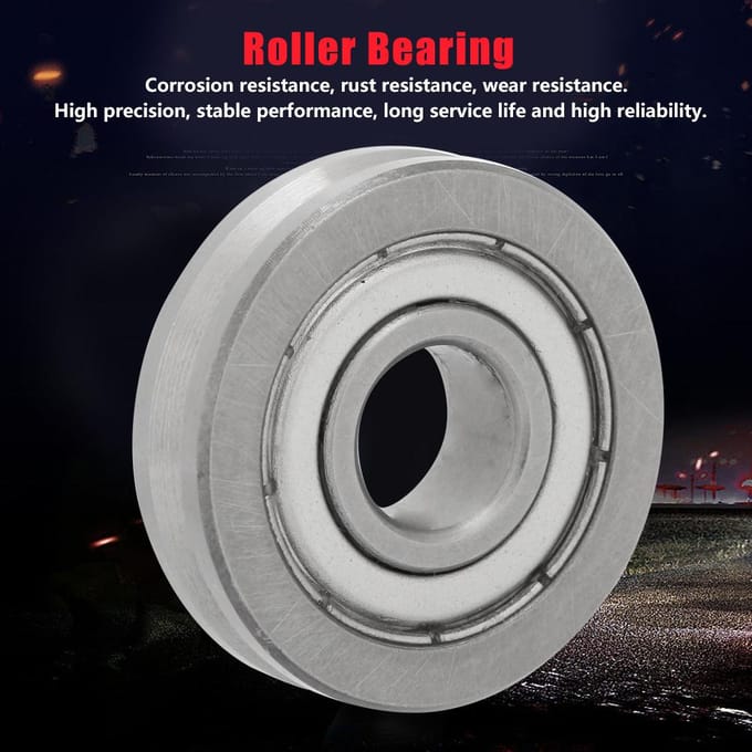 V6000ZZ Stalen V Groef Enkele Roller Geleidelager?10mm Boring 30mm OD 8mm Dikte
