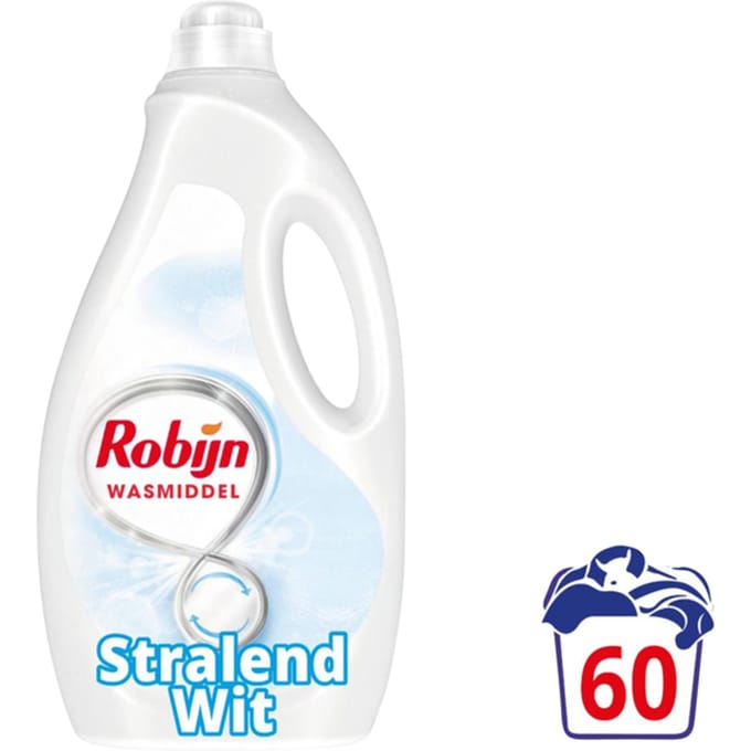Robijn - Vloeibaar Wasmiddel - Stralend Wit - 60 wasbeurten