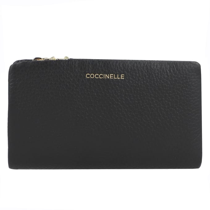 COCCINELLE Leren portemonnee C-Me Softy Wallet Noir zwart