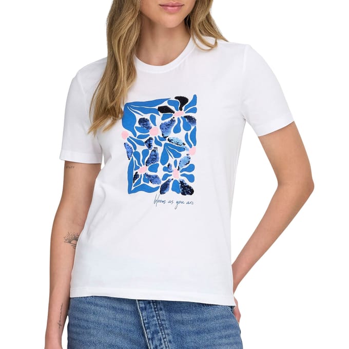 ONLY - ONLKITA REG S/S PRINT TOP NOOS - Dames - T-shirts