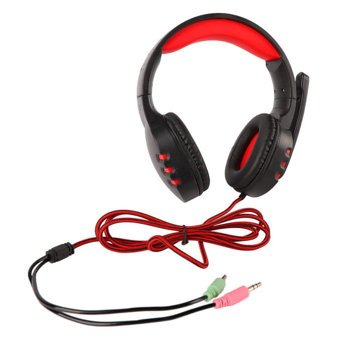 Bedrade Koptelefoon Ruisonderdrukking Verstelbare Hoofdband Over-Ear Gaming Headset met Microfoon voor Laptop PC