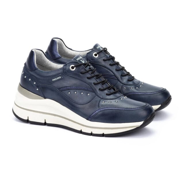 Pikolinos Girona - dames sneaker - Blauw - maat 37 (EU) 4 (UK)