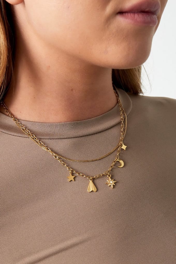Goudlief timeless charms ketting - Roestvrij staal - Verkleurt niet