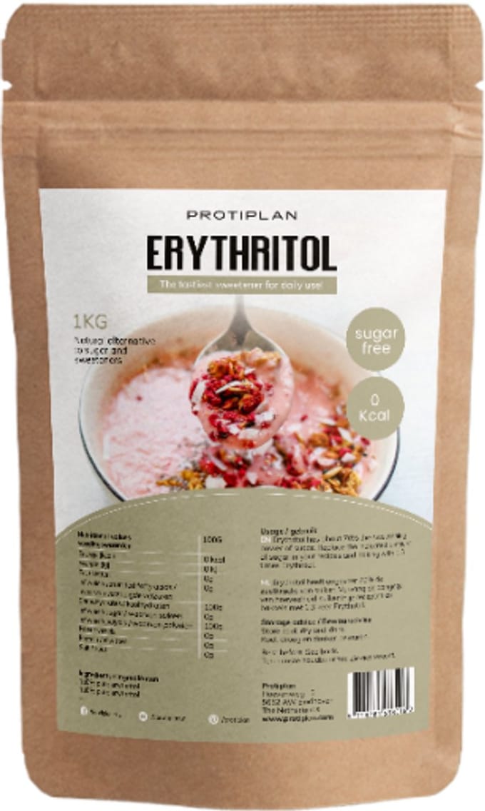 Protiplan - Erythritol - 1 kg - Suikervervanger - Vegan - Koffieverrijker