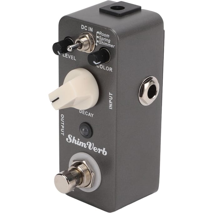 Pédale d'effet pour guitare électrique ShimVerb Reverb 3 Modes MRV1 True Bypass Simple Accessoire gray