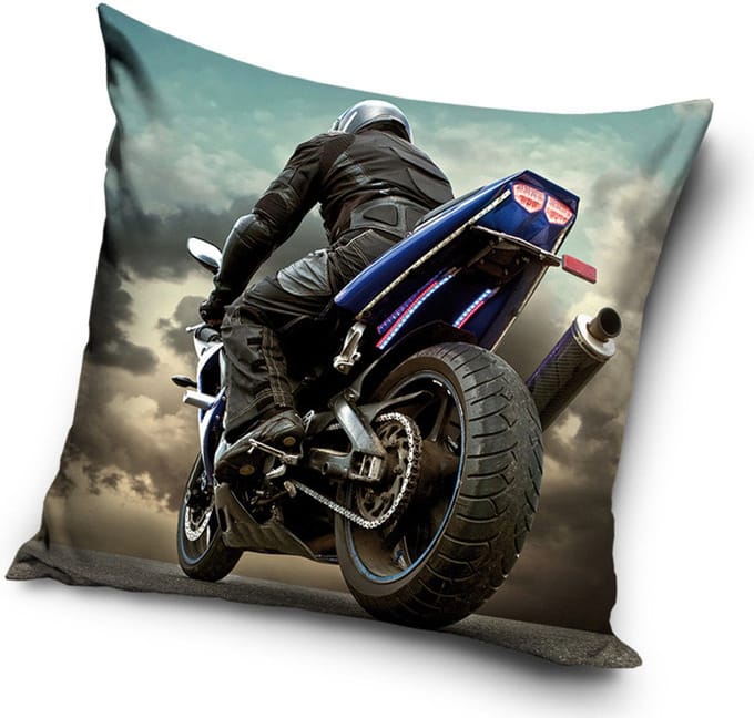 Sierkussen Motorbike 40x40 cm (inclusief vulling)