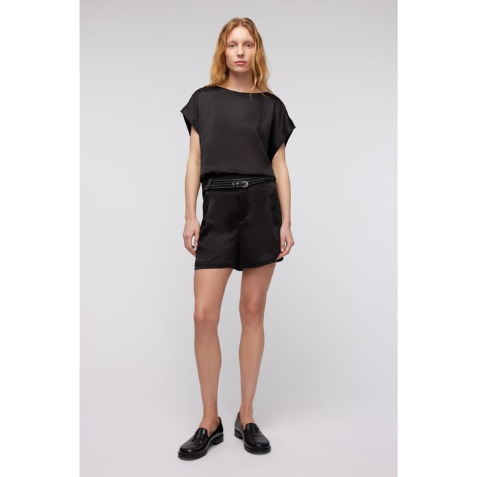 Knitted Jule Shorts Black Größe: S | Kurze Sporthosen Outlet | Damen | Schwarz