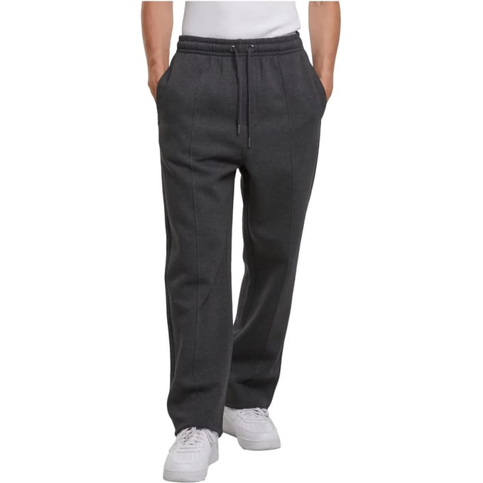 Urban Classics - Fluffy Pintuck Heren joggingbroek - M - Grijs