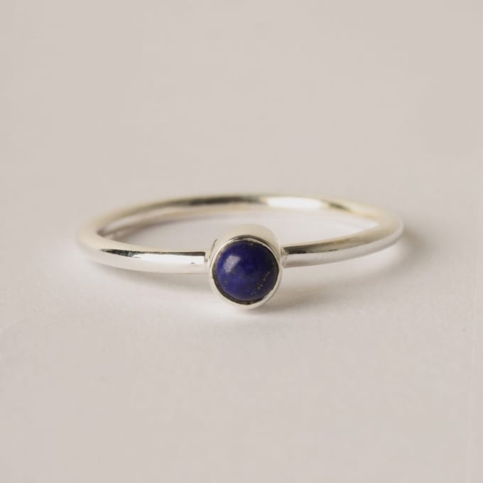 diluna.nl - Ring Lapis - 925 sterling zilveren edelsteen sieraden