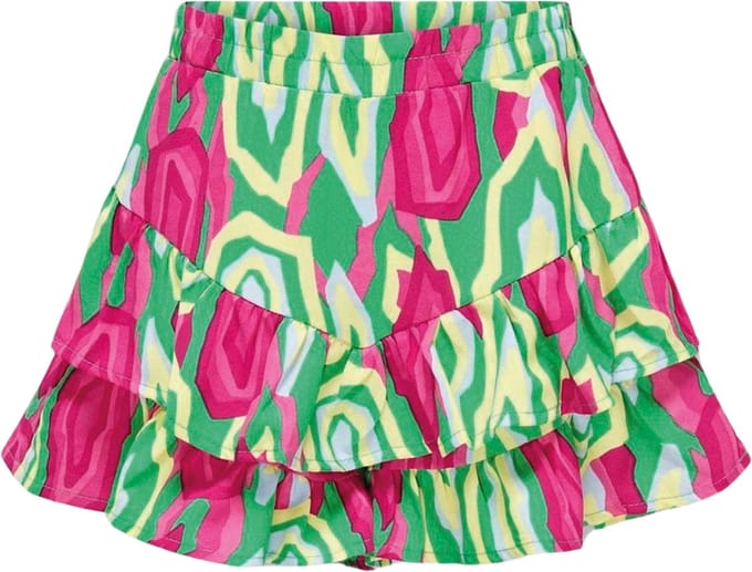 ONLY KOGSIA LAYRED SKORT PTM Meisjes Broek - Deep MintAOP:Alma Forever - Maat 146