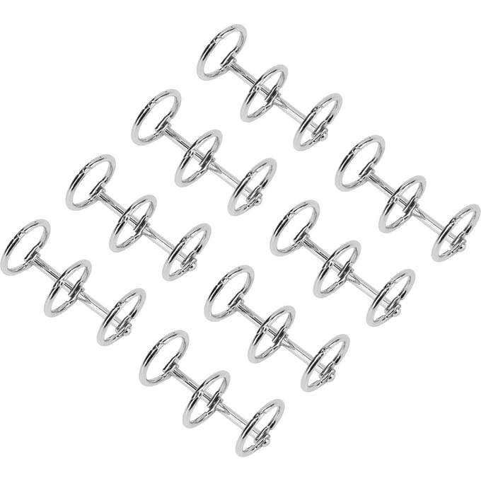 Bindringen Herbruikbaar 3 Gats Gegalvaniseerd Metaal DIY Handrekening Papier Losbladig Binden zilver