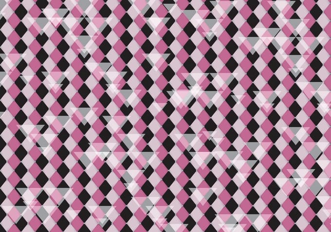 Modern Abstract Diamond Photo Wallcovering