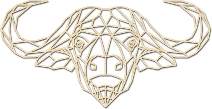 Geometrische Waterbuffel / Dieren