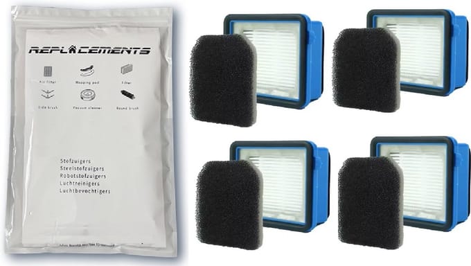 Replacements® Filters geschikt voor de AEG QX6 - 4 stuks