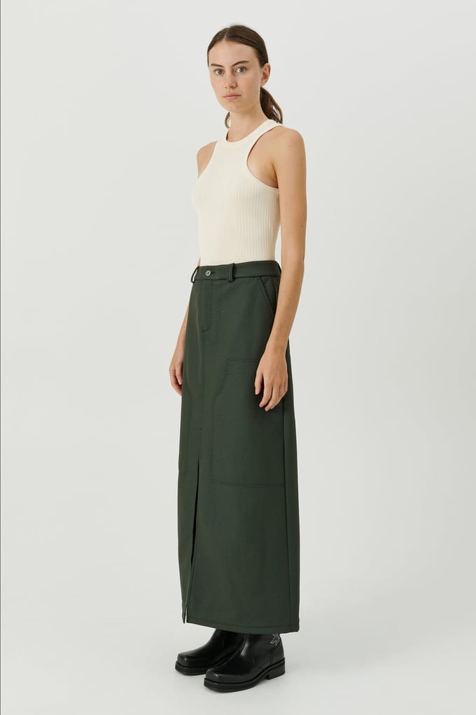 Soulland Daryl Skirt Green Größe: XS/S | Maxiröcke Outlet | Unisex | Grün