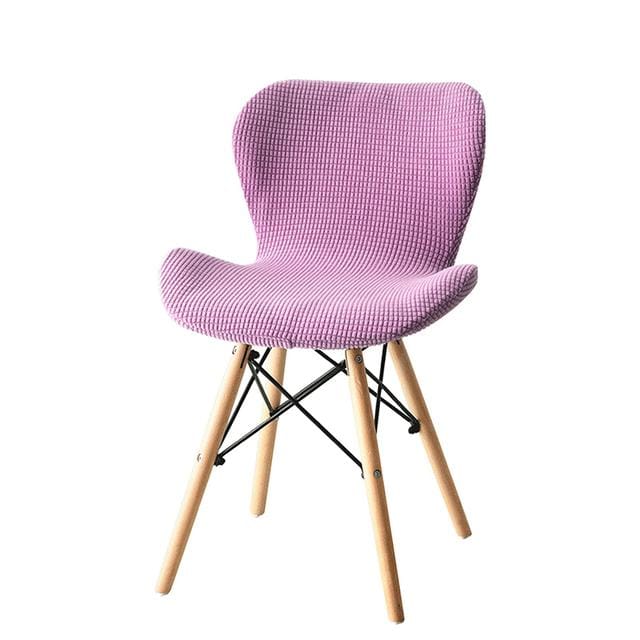 Gebogen stoelhoes Nordic Spandex barkruk eetkamerstoel hoes vlinder stretch wasbare accent stoelhoezen 2 Pcs