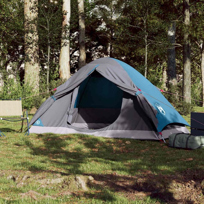 vidaXL - Koepeltent - 4-persoons - waterdicht - blauw