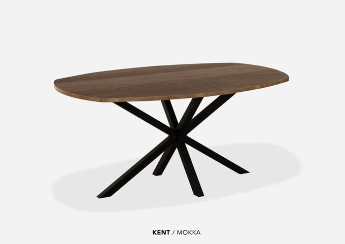 Maxfurn - Eettafel deens ovaal | Zeer krasvast | Kleur: Mokka | Afm. 190x102cm