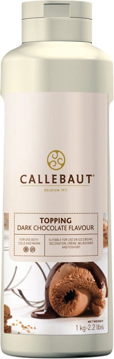 Callebaut Dessert Topping Chocolade Puur - 1kg