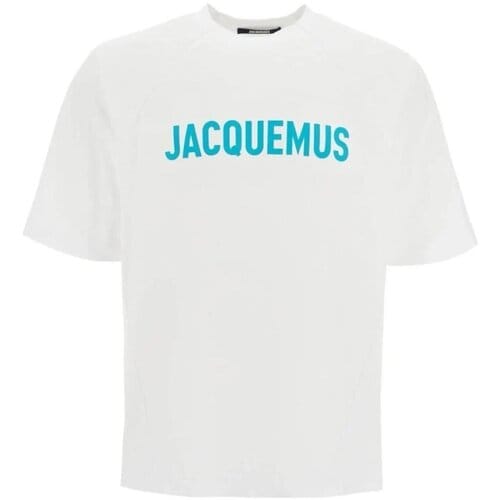 T-shirt Korte Mouw Jacquemus LE T-SHIRT LE TYPO MULTI-WHITE