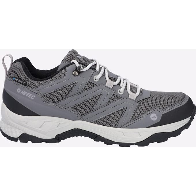Hi-Tec Saunter WP Polyester Mesh Heren Grijze Wandelschoenen
