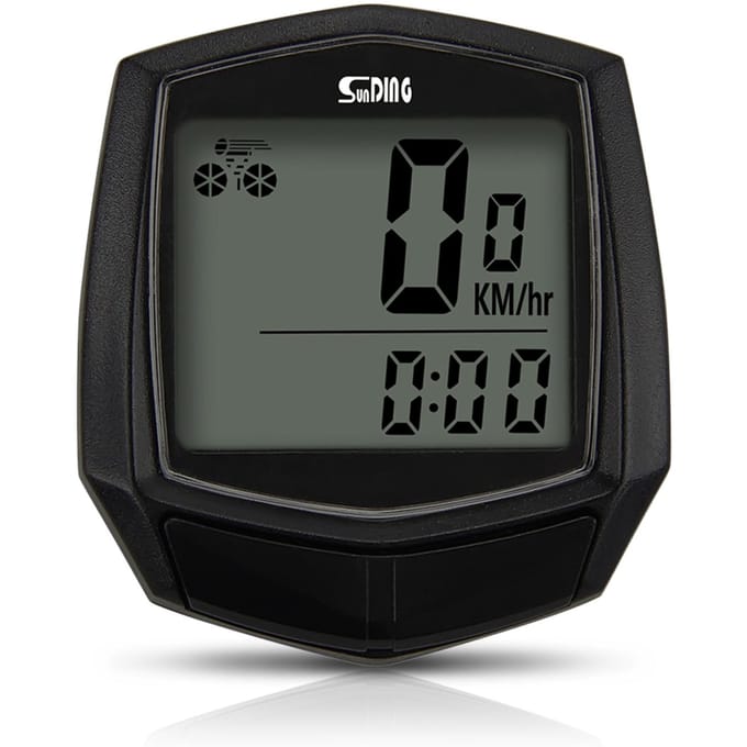 Fietscomputer Bekabeld type Fietscomputer Regendicht LCD-scherm Fietscomputer zwart