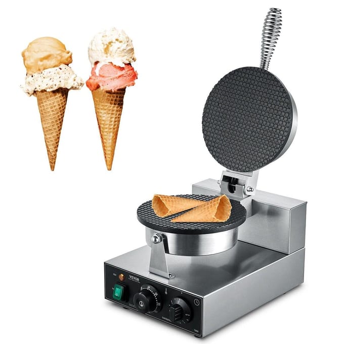 Machine à cônes à glace électrique Commerciale Gaufre Egg Roll 1230W