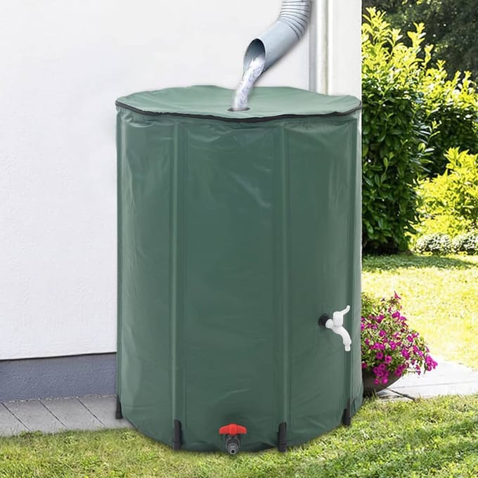 vidaXL - Regenton - inklapbaar - 750 - L