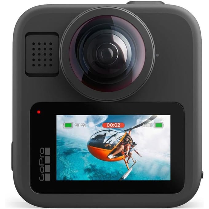 Sportcamera - GoPro - MAX2 - 8K Video's - LCD Touchscreen - Waterdicht tot 5 m - Meeslepende 360 Audio